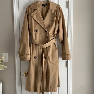 Long Camel Trench Coat